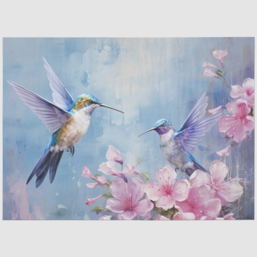 De Hummingbird Design Serie 12 Tissuepapier (Voorkant)