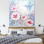 De Hummingbird Design Series 11 Canvas Afdruk (Insitu (Slaapkamer))