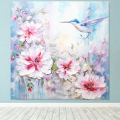 De Hummingbird Design Series 11 Canvas Afdruk (Insitu (Houten vloer))