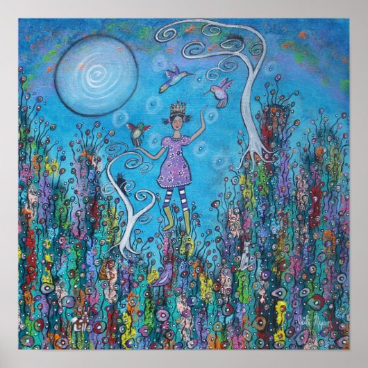 De Hummingbird Queen Poster (Voorkant)