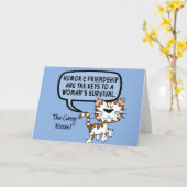 De humor & de vriendschap zijn noodzakelijk voor kaart (Gele Bloem)