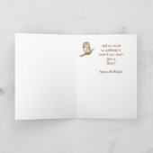 De humor, Leuke Uil de Kaart van de Verjaardag (Binnen)