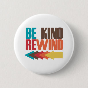 De humor van 80 jaar terugspoelen ronde button 5,7 cm