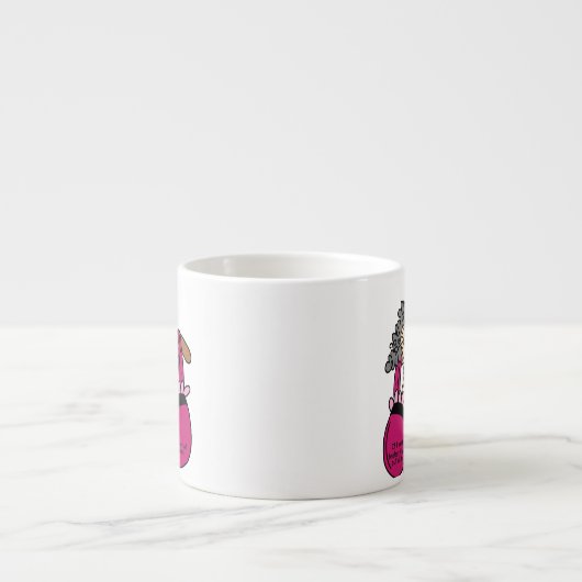 De Humor van bustehouders en van Rimpels Espresso Kop (Voorkant)