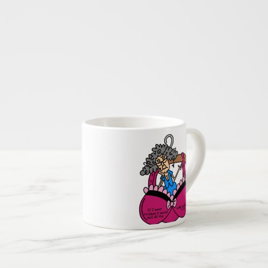 De Humor van bustehouders en van Rimpels Espresso Kop (Voorkant rechts)