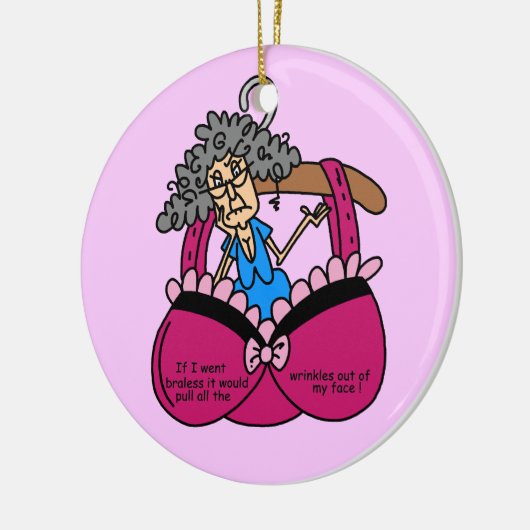 De Humor van bustehouders en van Rimpels Keramisch Ornament (Links)