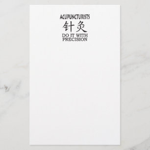 De humor van de acupunctuur briefpapier