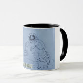 De humor van de astronaut Newfoundland. Mok (Voorkant rechts)