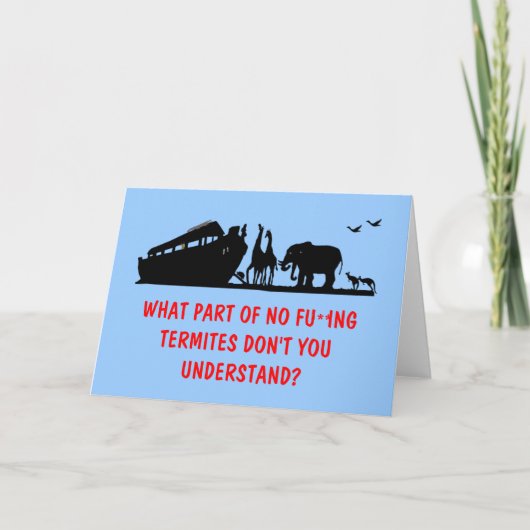 De humor van de atheïst kaart (Voorkant)