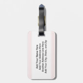 De Humor van de bedtijd Bagagelabel (Achterkant verticaal)