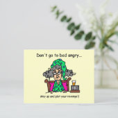 De Humor van de bedtijd Briefkaart (Staand voorkant)