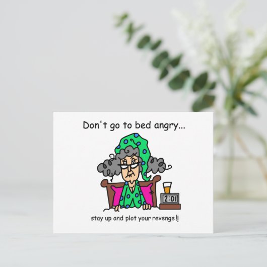 De Humor van de bedtijd Briefkaart (Staand voorkant)