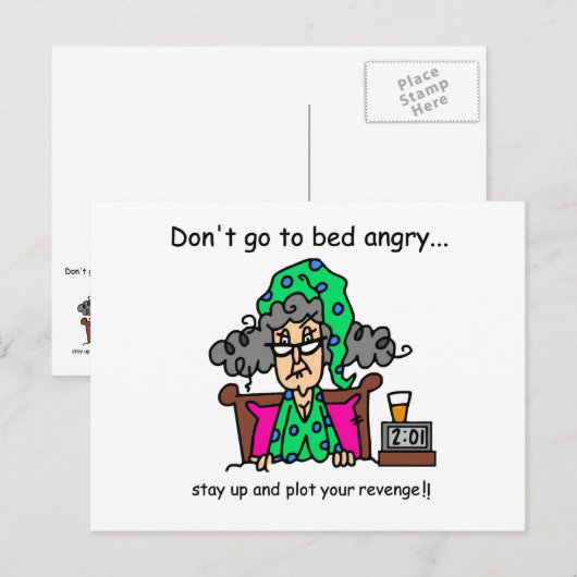 De Humor van de bedtijd Briefkaart (Voorkant / Achterkant)