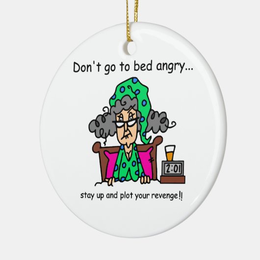 De Humor van de bedtijd Keramisch Ornament (Links)