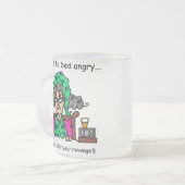 De Humor van de bedtijd Matglas Koffiemok (Voorkant links)