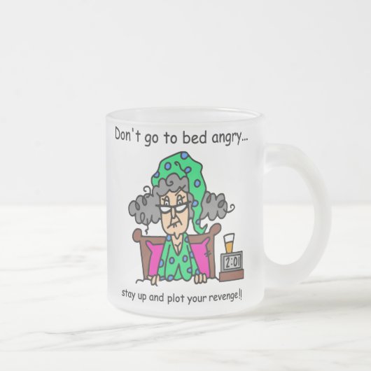 De Humor van de bedtijd Matglas Koffiemok (Rechts)
