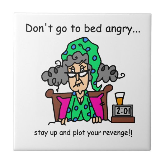 De Humor van de bedtijd Tegeltje (Voorkant)