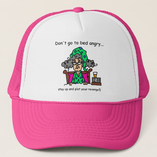 De Humor van de bedtijd Trucker Pet (Voorkant)