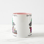 De Humor van de bedtijd Tweekleurige Koffiemok (Center)