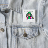 De Humor van de bedtijd Vierkante Button 5,1 Cm (In situ)