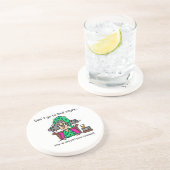 De Humor van de bedtijd Zandsteen Onderzetter (Zijkant)