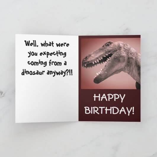De Humor van de dinosaurus Kaart (Binnen)
