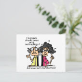 De Humor van de Houding van echtgenoten en van Briefkaart (Staand voorkant)