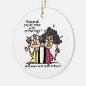 De Humor van de Houding van echtgenoten en van Keramisch Ornament (Links)