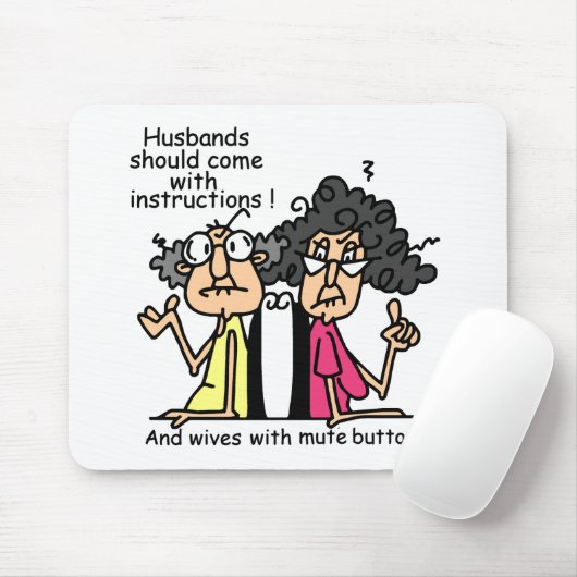 De Humor van de Houding van echtgenoten en van Muismat (Met muis)