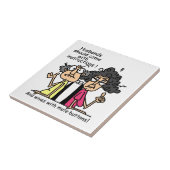 De Humor van de Houding van echtgenoten en van Tegeltje (Zijkant)