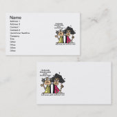 De Humor van de Houding van echtgenoten en van Visitekaartje (Voorkant / Achterkant)