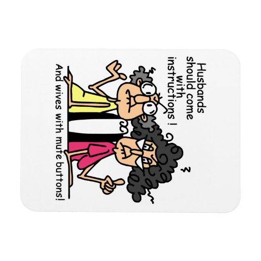 De Humor van de Houding van echtgenoten en van Vro Magneet (Horizontaal)