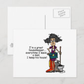 De Humor van de huishoudster Briefkaart (Voorkant / Achterkant)