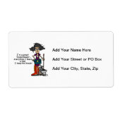 De Humor van de huishoudster Etiket (Voorkant)