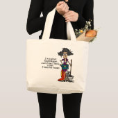 De Humor van de huishoudster Grote Tote Bag (Voorkant (product))