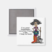 De Humor van de huishoudster Magneet (Voorkant / Achterkant)