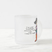 De Humor van de huishoudster Matglas Koffiemok (Voorkant rechts)