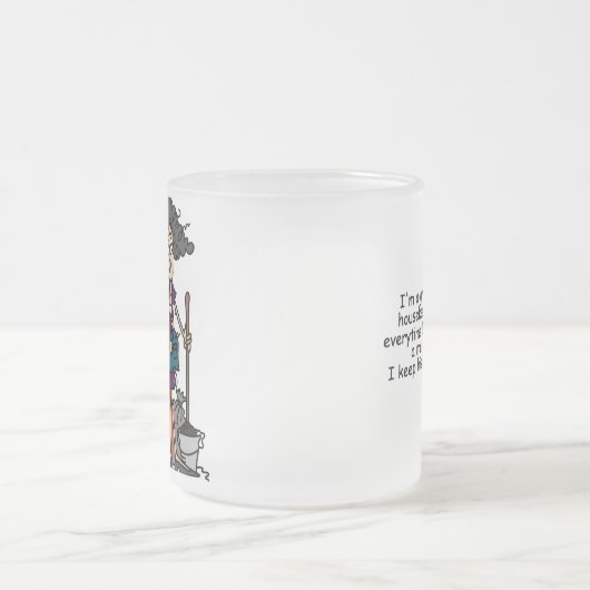 De Humor van de huishoudster Matglas Koffiemok (Center)