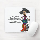 De Humor van de huishoudster Muismat (Met muis)