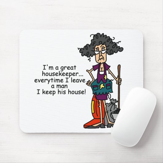 De Humor van de huishoudster Muismat (Met muis)