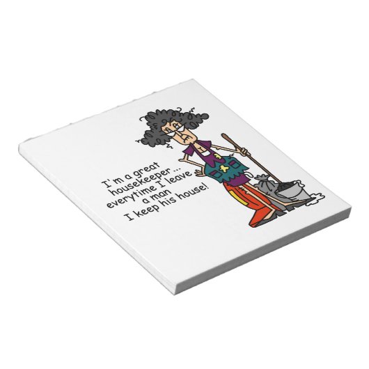 De Humor van de huishoudster Notitieblok (Schuin)