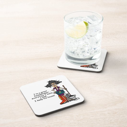 De Humor van de huishoudster Onderzetter (Rechterzijde)