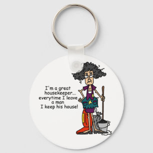 De Humor van de huishoudster Sleutelhanger