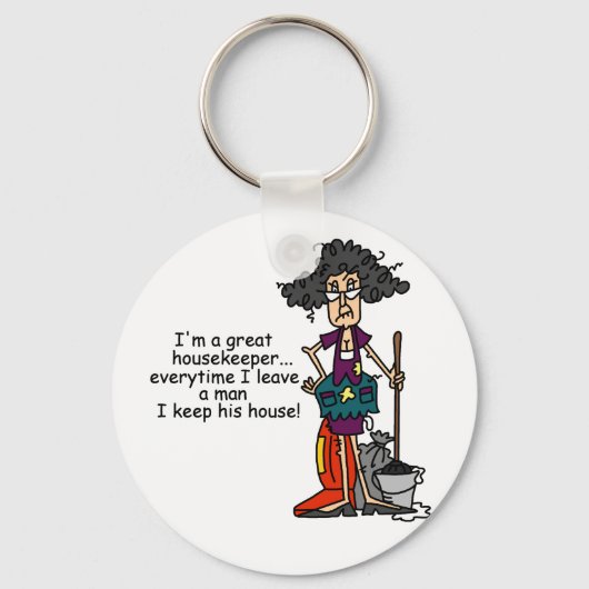 De Humor van de huishoudster Sleutelhanger (Voorkant)