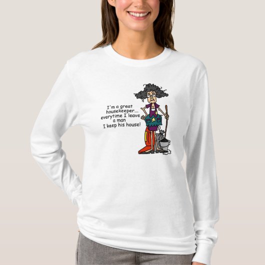 De Humor van de huishoudster T-shirt (Voorkant)