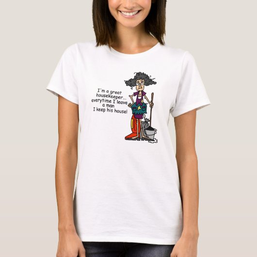 De Humor van de huishoudster T-shirt (Voorkant)