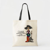 De Humor van de huishoudster Tote Bag (Voorkant)