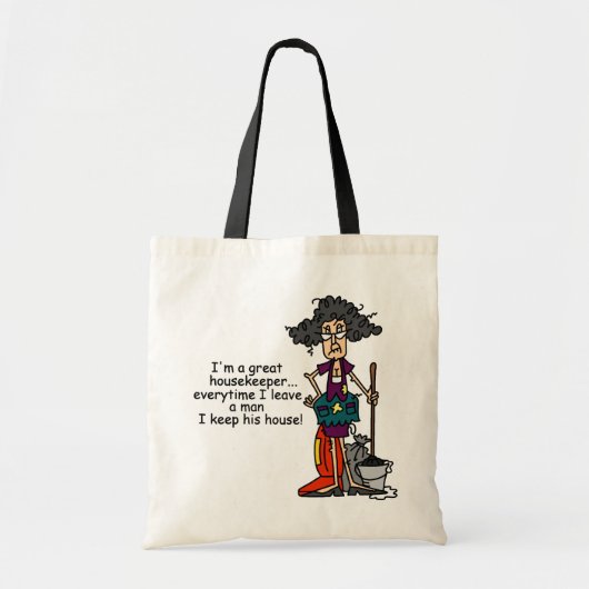 De Humor van de huishoudster Tote Bag (Voorkant)