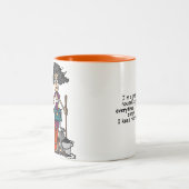 De Humor van de huishoudster Tweekleurige Koffiemok (Center)