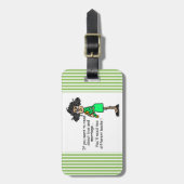 De Humor van de liefde en van het Huwelijk Bagagelabel (Voorkant verticaal)